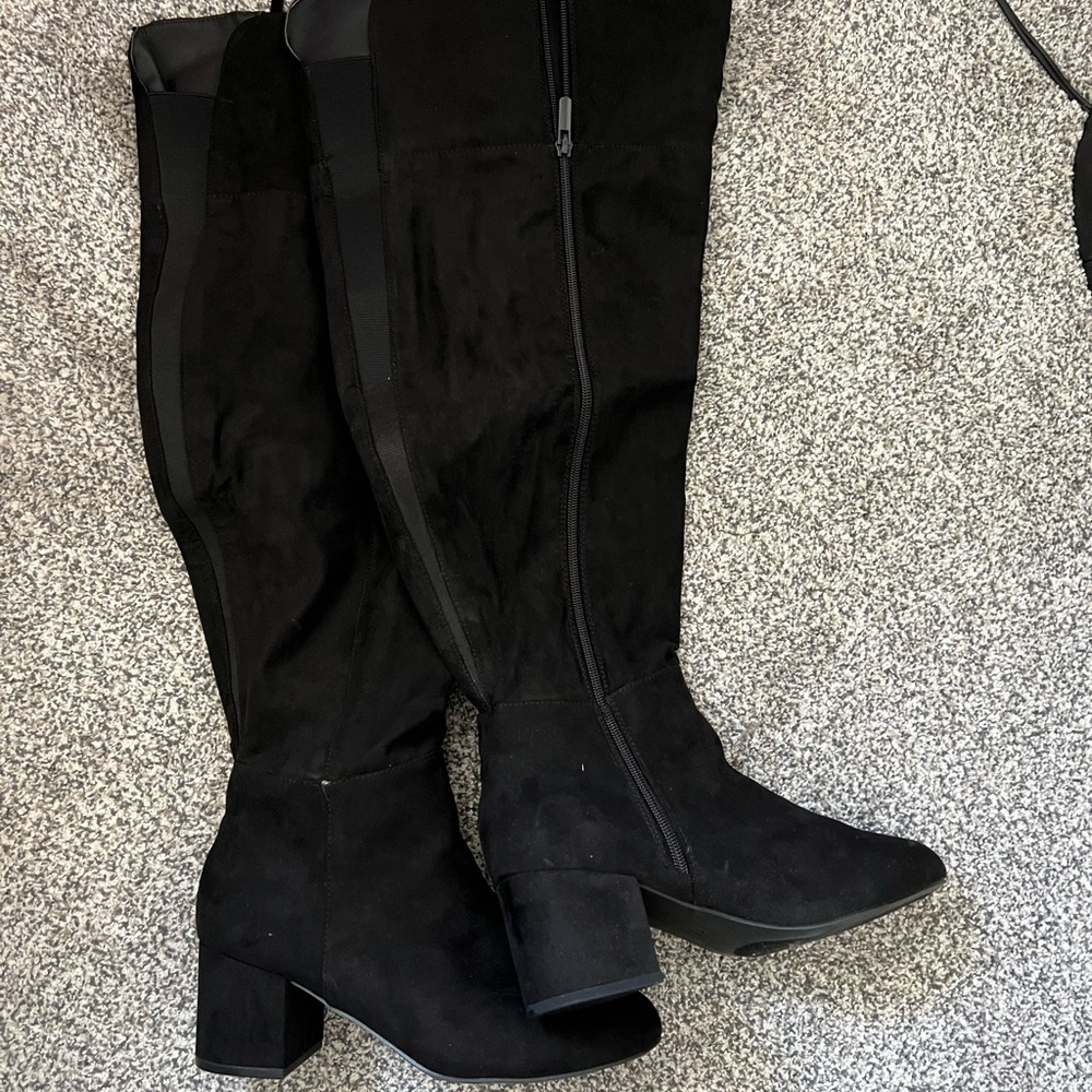Wide Calf Thigh High Boots